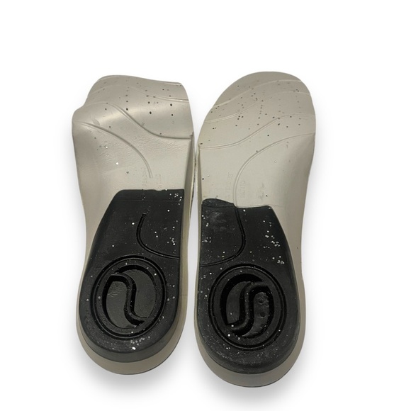 Leather Crown Glitter Sneakers Womens 38 Gray Rose Lace Up Low Top - Picture 8 of 8